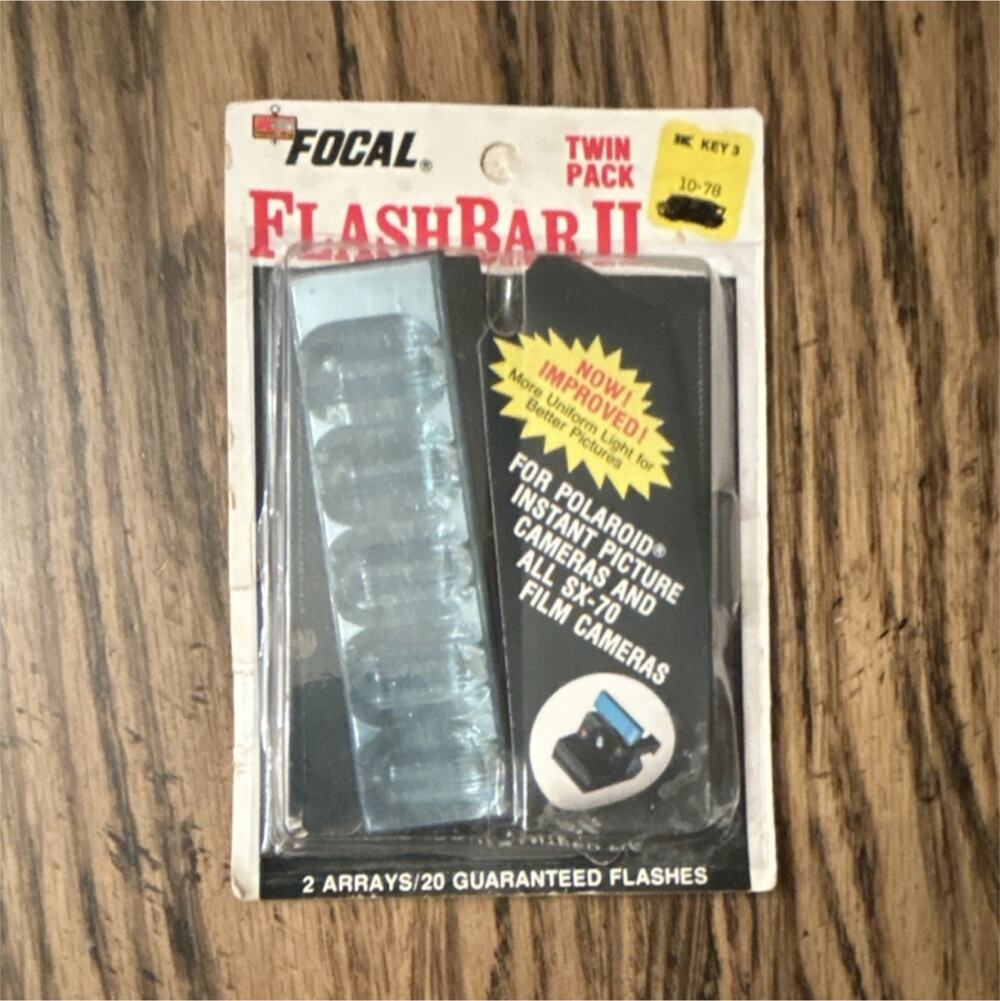 Focal FlashBar II (Only 1) Bulb for Polaroid SX-70,5 Clear Bulbs Per Array